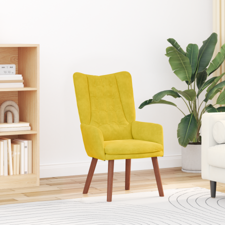 Sillón Relax de Terciopelo Amarillo | Foro24.es | Tu tienda online para hogar, jardín y más Foro24.es