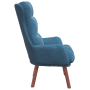 Sillón Relajante de Terciopelo Azul de , Sillones - Ref: Foro24-42001833, Precio: 113,41 €