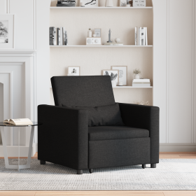 Sofá Cama Convertible 3 en 1 Negro de de , Sillones - Ref: Foro24-42002686, Precio: 267,22 €, Descuento: %