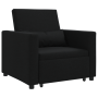 Sofá Cama Convertible 3 en 1 Negro de de , Sillones - Ref: Foro24-42002686, Precio: 267,22 €, Descuento: %