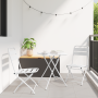 Sillas de Jardín Plegables 2 pcs Blanco Acero | Foro24.es | Tu tienda online para hogar, jardín y más Foro24.es