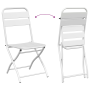Sillas de Jardín Plegables 2 pcs Blanco Acero | Foro24.es | Tu tienda online para hogar, jardín y más Foro24.es