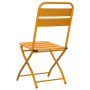 Sillas de jardín plegables 2 pcs Mostaza 42x52x82 cm Acero revestido en polvo | Foro24.es | Tu tienda online para hogar, jardín y más Foro24.es