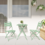 Sillas de jardín plegables 2 piezas Verde claro 42x52x82 cm Acero recubierto en polvo | Foro24.es | Tu tienda online para hogar, jardín y más Foro24.es