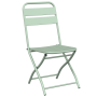 Sillas de jardín plegables 2 piezas Verde claro 42x52x82 cm Acero recubierto en polvo | Foro24.es | Tu tienda online para hogar, jardín y más Foro24.es
