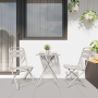 Sillas de jardín plegables 2 pcs Beige 42x52x82 cm Acero con revestimiento en polvo | Foro24.es | Tu tienda online para hogar, jardín y más Foro24.es