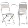 Sillas de jardín plegables 2 pcs Beige 42x52x82 cm Acero con revestimiento en polvo | Foro24.es | Tu tienda online para hogar, jardín y más Foro24.es