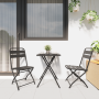 Sillas de Jardín Plegables 2 pcs Antracita 42x52x82 cm Acero con revestimiento en polvo | Foro24.es | Tu tienda online para hogar, jardín y más Foro24.es
