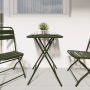 Mesa de jardín plegable  verde oscuro 55x55x73 cm de acero | Foro24.es | Tu tienda online para hogar, jardín y más Foro24.es