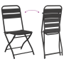 Sillas de Jardín Plegables 2 pcs Antracita 42x52x82 cm Acero con revestimiento en polvo | Foro24.es | Tu tienda online para hogar, jardín y más Foro24.es