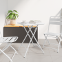 Mesa de Jardín Plegable  Blanca 55x55x73 cm Acero | Foro24.es | Tu tienda online para hogar, jardín y más Foro24.es
