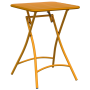 Mesa de Jardín Plegable  Amarillo Mostaza 55x55x73 cm Acero | Foro24.es | Tu tienda online para hogar, jardín y más Foro24.es