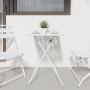Mesa de Jardín Plegable  Blanca 55x55x73 cm Acero | Foro24.es | Tu tienda online para hogar, jardín y más Foro24.es