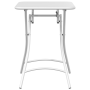 Mesa de Jardín Plegable  Blanca 55x55x73 cm Acero | Foro24.es | Tu tienda online para hogar, jardín y más Foro24.es