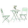 Juego de Bistro Plegable de 3 Piezas VidaXL Verde Menta Acero de , Conjuntos de jardín - Ref: Foro24-42002952, Precio: 169,99 €