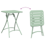Juego de Bistro Plegable de 3 Piezas VidaXL Verde Menta Acero de , Conjuntos de jardín - Ref: Foro24-42002952, Precio: 169,99 €