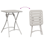 Set de Bistro Plegable de 3 Piezas Beige Acero de , Conjuntos de jardín - Ref: Foro24-42002953, Precio: 169,99 €