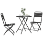 Conjunto de Bistro Plegable de 3 Piezas en Acero Antracita de , Conjuntos de jardín - Ref: Foro24-42002954, Precio: 169,99 €