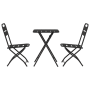 Conjunto de Bistro Plegable de 3 Piezas en Acero Antracita de , Conjuntos de jardín - Ref: Foro24-42002954, Precio: 169,99 €
