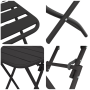 Conjunto de Bistro Plegable de 3 Piezas en Acero Antracita de , Conjuntos de jardín - Ref: Foro24-42002954, Precio: 169,99 €