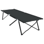 Cama Solar Plegable con Bolsa Negra 600D Oxford | Foro24.es | Tu tienda online para hogar, jardín y más Foro24.es