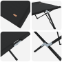 Cama Solar Plegable con Bolsa Negra 600D Oxford | Foro24.es | Tu tienda online para hogar, jardín y más Foro24.es
