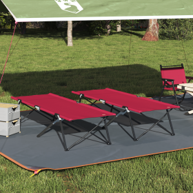 Cama de camping tela Oxford y acero rojo 180x60x19 cm | Foro24.es | Tu tienda online para hogar, jardín y más Foro24.es