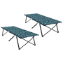 Camas solares plegables con bolsos de transporte 2 pcs Patrón de hojas 600D Tela Oxford de , Catres - Ref: Foro24-42003173, P...
