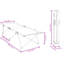 Camas solares plegables con bolsos de transporte 2 pcs Patrón de hojas 600D Tela Oxford de , Catres - Ref: Foro24-42003173, P...