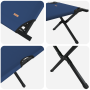Cama Sol Plegable con Bolsa de Transporte Azul Tejido Oxford 600D | Foro24.es | Tu tienda online para hogar, jardín y más Foro24.es