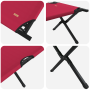 Cama de sol plegable con bolsa de transporte roja de tela Oxford 600D | Foro24.es | Tu tienda online para hogar, jardín y más Foro24.es