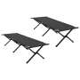 Camas de verano plegables 2 pcs con bolsa de transporte Tela oxford 600D negra | Foro24.es | Tu tienda online para hogar, jardín y más Foro24.es