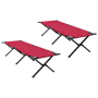 Camas de Sol Plegables 2 pcs con Bolsa de Transporte Rojo Tela Oxford 600D | Foro24.es | Tu tienda online para hogar, jardín y más Foro24.es