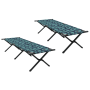 Camas de sol plegables 2 pcs con bolsa de transporte Patrón de hojas de tela Oxford 600D | Foro24.es | Tu tienda online para hogar, jardín y más Foro24.es