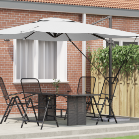 Sombrilla de patio Arena Dosel de poliéster 3m de , Sombrillas - Ref: Foro24-42003335, Precio: 219,65 €