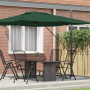 Sombrilla Cantilever Roma Verde 286x285x265 cm Aluminio | Foro24.es | Tu tienda online para hogar, jardín y más Foro24.es