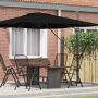Sombrilla Cantilever Roma Negra 286x285x265 cm Aluminio de , Sombrillas - Ref: Foro24-42003339, Precio: 233,41 €, Descuento: %