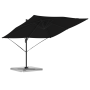Sombrilla Cantilever Roma Negra 286x285x265 cm Aluminio de , Sombrillas - Ref: Foro24-42003339, Precio: 233,41 €, Descuento: %
