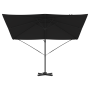 Sombrilla Cantilever Roma Negra 286x285x265 cm Aluminio de , Sombrillas - Ref: Foro24-42003339, Precio: 233,41 €, Descuento: %