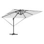 Sombrilla Cantilever Roma con LEDs Arena 286x285x270 cm Aluminio | Foro24.es | Tu tienda online para hogar, jardín y más Foro24.es