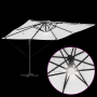 Sombrilla Cantilever Roma con LEDs Arena 286x285x270 cm Aluminio | Foro24.es | Tu tienda online para hogar, jardín y más Foro24.es