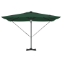 Parasol Cantilever Roma con LEDs Verde 286x285x270 cm Aluminio | Foro24.es | Tu tienda online para hogar, jardín y más Foro24.es