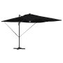 Paraguas Cantilever Roma con LEDs Negro 286x285x270 cm Aluminio de , Sombrillas - Ref: Foro24-42003355, Precio: 260,02 €, Des...