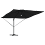 Paraguas Cantilever Roma con LEDs Negro 286x285x270 cm Aluminio de , Sombrillas - Ref: Foro24-42003355, Precio: 260,02 €, Des...
