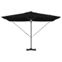Paraguas Cantilever Roma con LEDs Negro 286x285x270 cm Aluminio de , Sombrillas - Ref: Foro24-42003355, Precio: 260,02 €, Des...