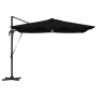 Paraguas Cantilever Roma con LEDs Negro 286x285x270 cm Aluminio de , Sombrillas - Ref: Foro24-42003355, Precio: 260,02 €, Des...