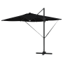 Paraguas Cantilever Roma con LEDs Negro 286x285x270 cm Aluminio de , Sombrillas - Ref: Foro24-42003355, Precio: 260,02 €, Des...