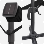 Paraguas Cantilever Roma con LEDs Negro 286x285x270 cm Aluminio de , Sombrillas - Ref: Foro24-42003355, Precio: 260,02 €, Des...