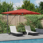 Parasol Cantilever Roma con LEDs Terracota 286x285x270 cm Aluminio | Foro24.es | Tu tienda online para hogar, jardín y más Foro24.es