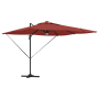 Parasol Cantilever Roma con LEDs Terracota 286x285x270 cm Aluminio | Foro24.es | Tu tienda online para hogar, jardín y más Foro24.es
